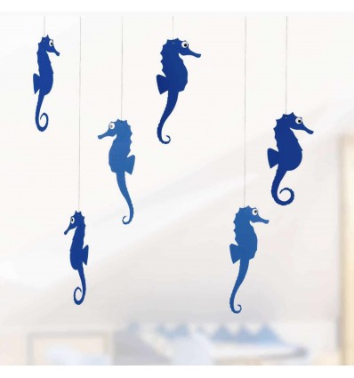 Mobile hippocampes bleus - Flensted