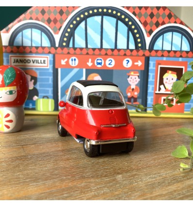 Voiture Isetta BMW Rouge