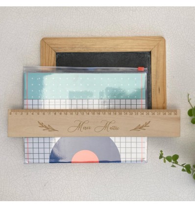 Règle en bois Merci Maître - Artyfetes