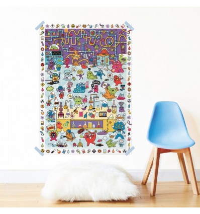 Poster créatif Labo en Folie 150 stickers - Poppik