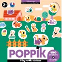 Mes 100 premiers stickers Bébés Animaux - Poppik
