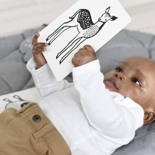 Cartes noir et blanc animaux de la forêt - Wee Gallery 2