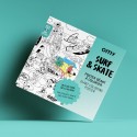 Grand Poster Surf et skate à colorier - Omy
