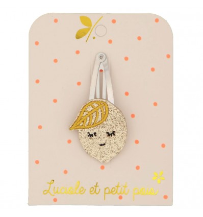 Barrette citron - Luciole et Petit Pois