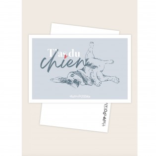 Carte T'as du chien - Happypotame