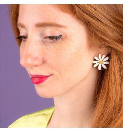 Boucles d'oreilles Marguerite - Coucou Suzette