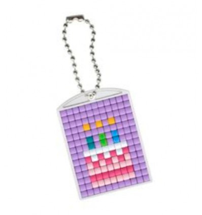 Plaque transparente pour porte-clé - Pixelhobby