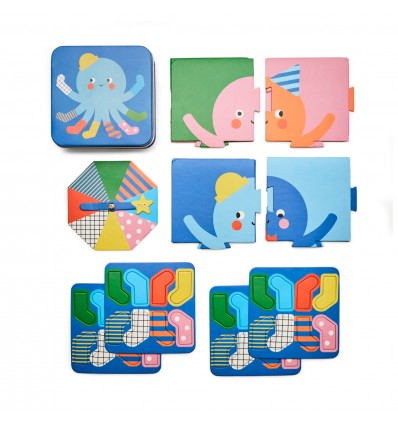 Jeu "Pieuvre à chaussettes" Socktopus - Kikkerland