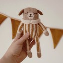 Doudou Chien combinaison à rayures ocre - Main Sauvage