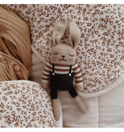Doudou Lapin pull rayé - Main Sauvage