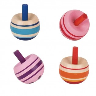 Toupie renversante en bois