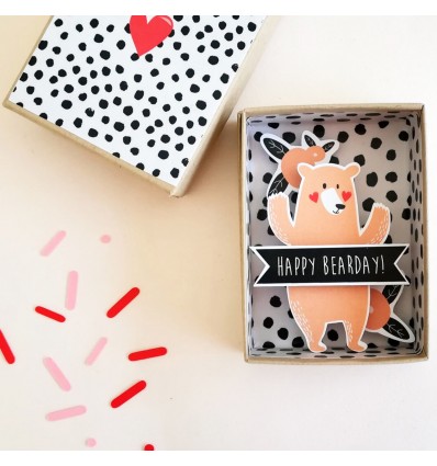 Boite à message "Happy Bearday" - Pamela Loops