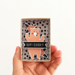 Boite à message "Happy Bearday" - Pamela Loops