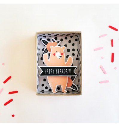 Boite à message "Happy Bearday" - Pamela Loops