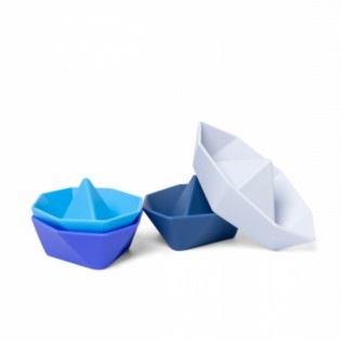 Set de 4 bateaux en silicone - little L