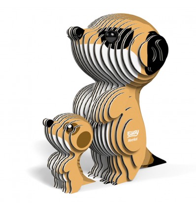 Eugy puzzle Mangouste 3D en carton