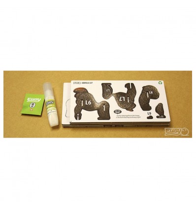 Eugy puzzle Gorille 3D en carton