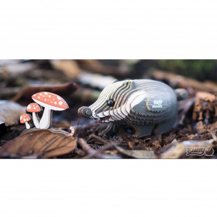 Eugy puzzle Blaireau 3D en carton 2