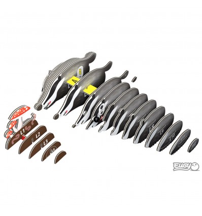 Eugy puzzle Blaireau 3D en carton