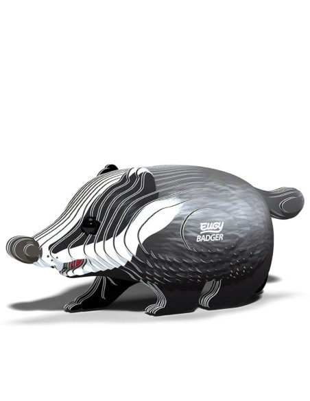 Eugy puzzle Blaireau 3D en carton