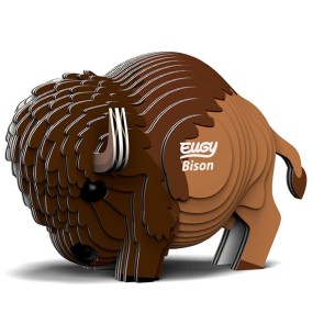 Eugy puzzle Bison 3D en carton