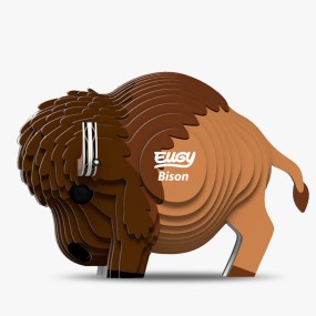 Eugy puzzle Bison 3D en carton 2