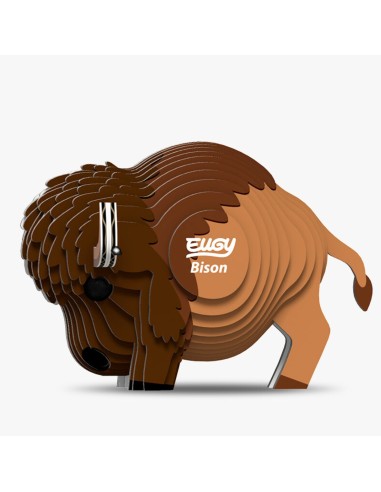Eugy puzzle Bison 3D en carton