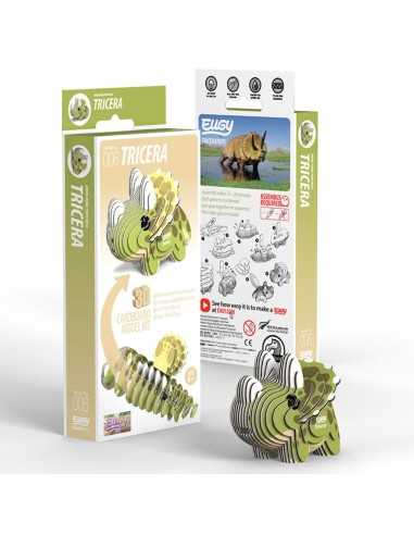 Eugy puzzle Triceratops 3D en carton