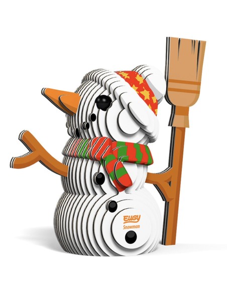 Eugy puzzle Bonhomme de neige 3D en carton