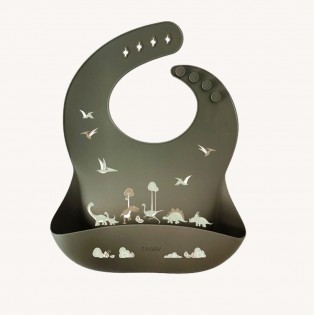 Bavoir en silicone Dinosaures - Zakuw 2