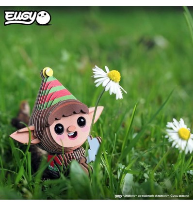 Eugy puzzle Elfe de noël 3D en carton