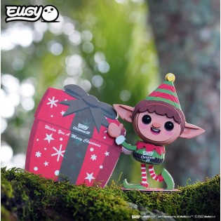 Eugy puzzle Elfe de noël 3D en carton 2