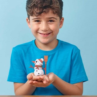 Eugy puzzle Bonhomme de neige 3D en carton 2