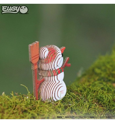 Eugy puzzle Bonhomme de neige 3D en carton