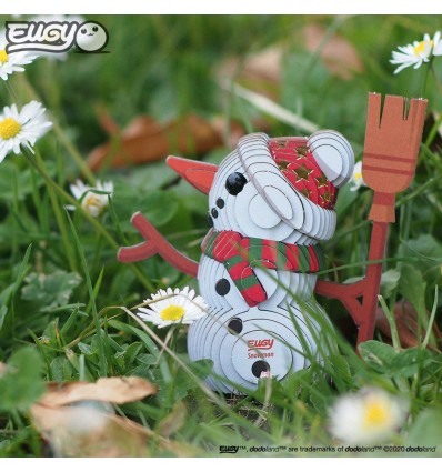 Eugy puzzle Bonhomme de neige 3D en carton