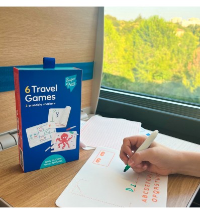 6 jeux de voyage en silicone - Super Petit