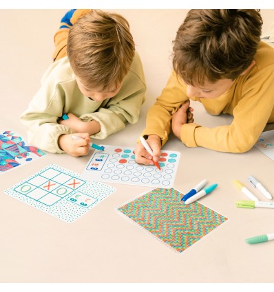 6 jeux de voyage en silicone - Super Petit