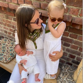 Foulard Dheli menthe 100 cm - So Family 2