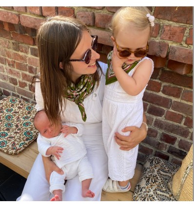 Foulard Dheli menthe 100 cm - So Family