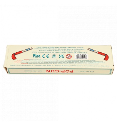 Pistolet à bouchon en bois - Rex