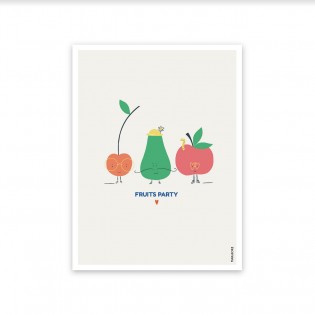 Affiche Fruits party - Mariisore 2