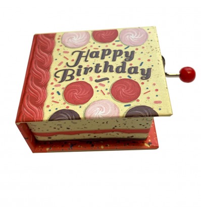 Manivelle musicale "Happy Birthday" - Protocol
