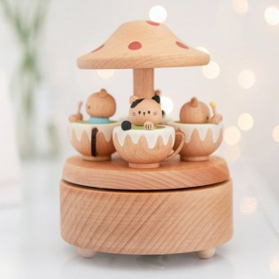 Carrousel musical en bois Chats - Protocol 2