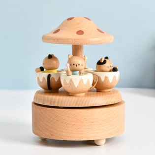 Carrousel musical en bois Chats - Protocol