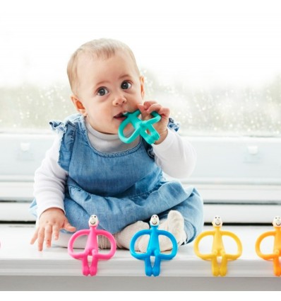 Anneau de dentition Singe Bleu - Matchstick Monkey