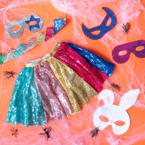 Tutu à sequins multicolores