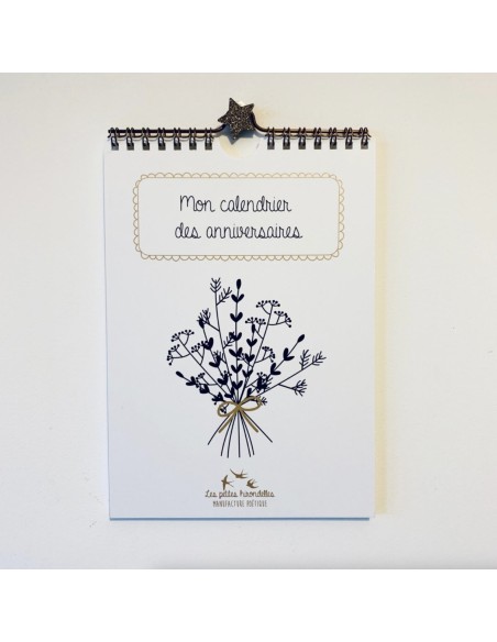 Calendrier perpétuel des anniversaires - Les Petites Hirondelles