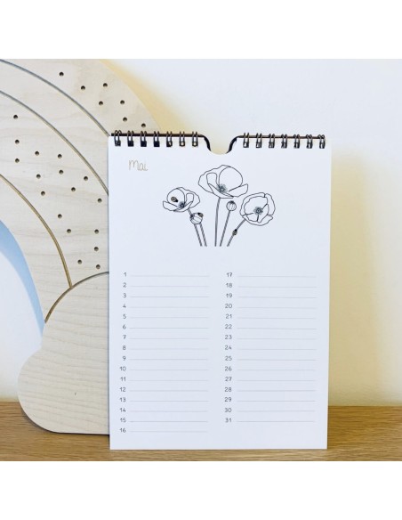 Calendrier perpétuel des anniversaires - Les Petites Hirondelles