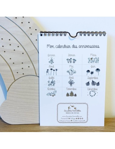 Calendrier perpétuel des anniversaires - Les Petites Hirondelles