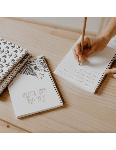 Carnet spirale La vie est belle - Les Petites Hirondelles